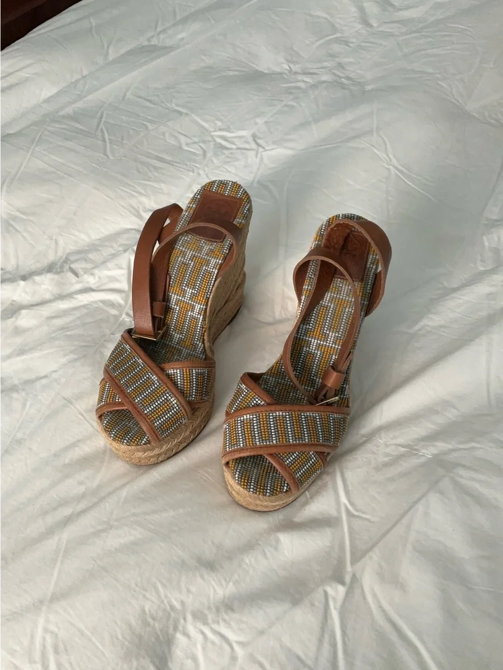 Tory Burch wedge platform heels